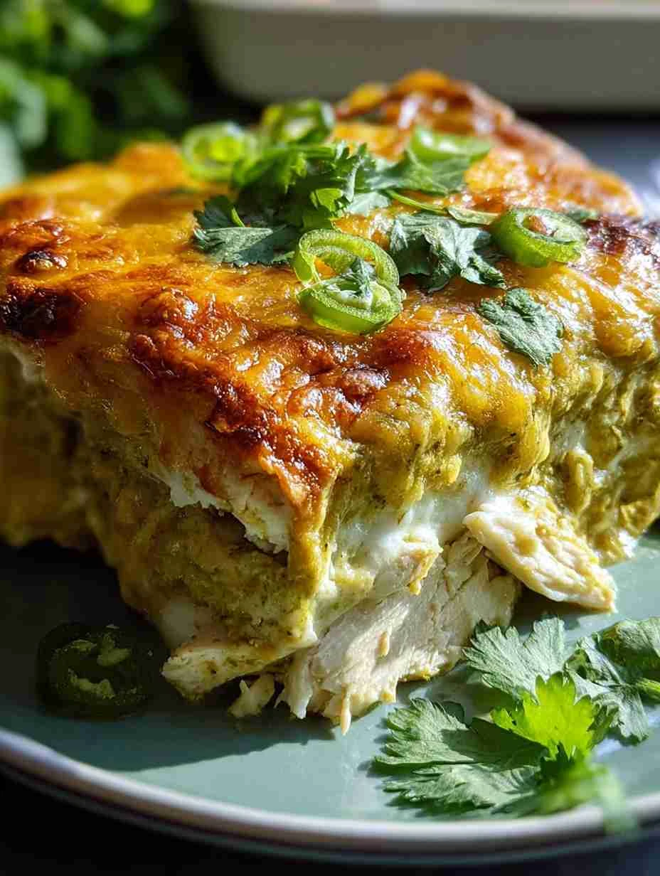 Green Chile Chicken Enchiladas – Easy Dinner Idea Green Chile Chicken Enchiladas Dinner Idea