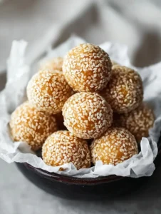 Irresistible Sesame Balls with Sweet Red Bean Filling Recipe