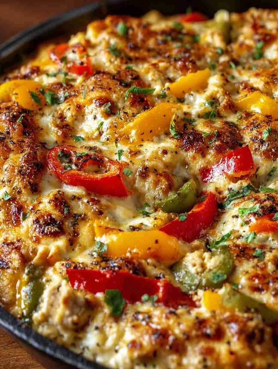 Mediterranean Cottage Cheese Skillet Recipe Easy Turkey Pepper Skillet Low Carb Turkey Cottage Cheese Skillet Healthy Medi...