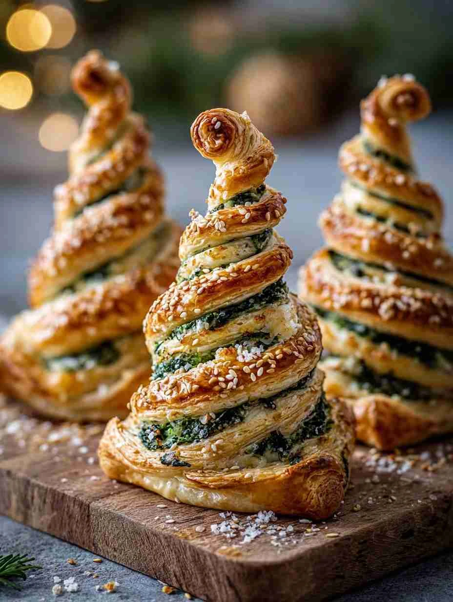 Mediterranean Spinach Puff Pastry Recipe Easy Feta Cranberry Christmas Tree Holiday Spinach Feta Pastry Festive Puff Pastr...