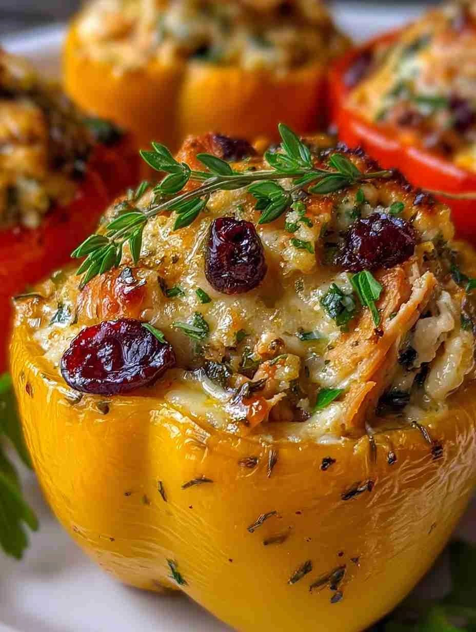 Mediterranean Stuffed Peppers Recipe Creamy Cottage Cheese Chicken Ideas Cranberry Chicken Stuffed Peppers Low Carb Medite...