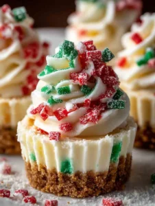 No Bake Christmas Mini Cheesecakes – Easy 15-Min Recipe