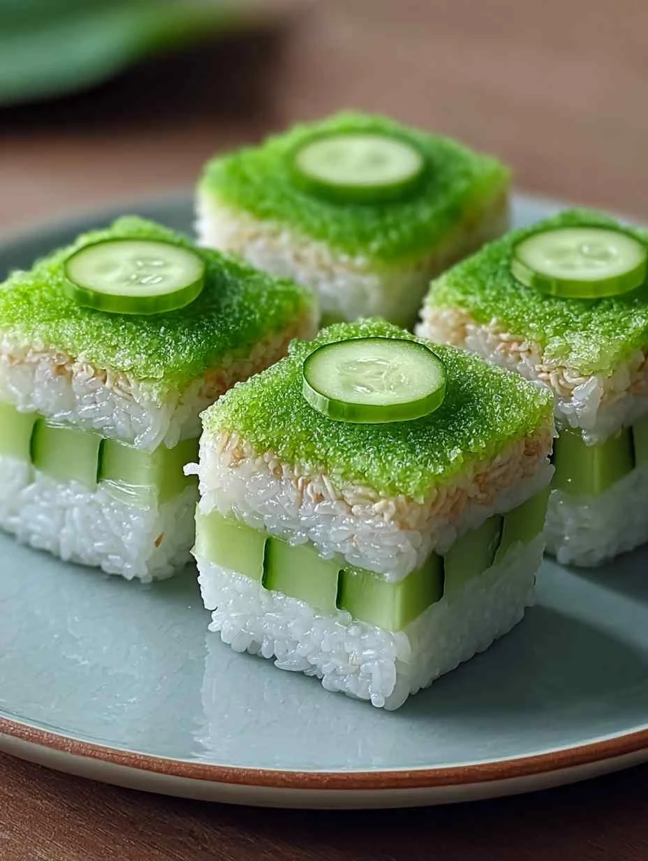 Pandan Sticky Rice Cake: Chewy Delight with Tropical Vibes
