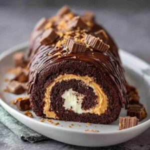 Peanut Butter Cup Chocolate Roll