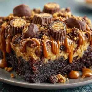 Peanut Butter Cup Dump Cake