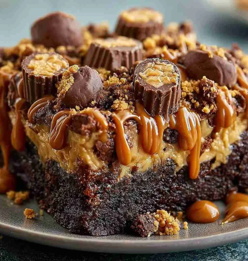 Peanut Butter Cup Dump Cake