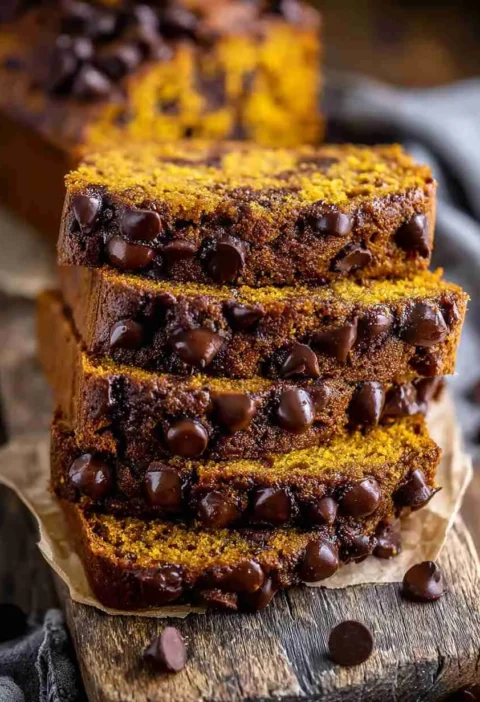 Pumpkin Chocolate Chip Bread Recipe Best Pumpkin Chocolate Chip Loaf Easy Pumpkin Bread With Chocolate Chips Gluten-free P...