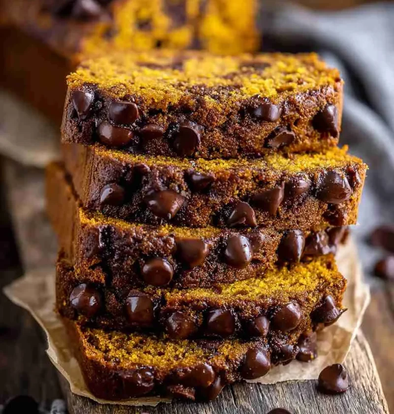 Pumpkin Chocolate Chip Bread Recipe Best Pumpkin Chocolate Chip Loaf Easy Pumpkin Bread With Chocolate Chips Gluten-free P...