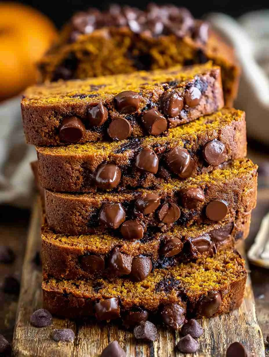 Pumpkin Chocolate Chip Bread Recipe Best Pumpkin Chocolate Chip Loaf Easy Pumpkin Bread With Chocolate Chips Gluten-free P...