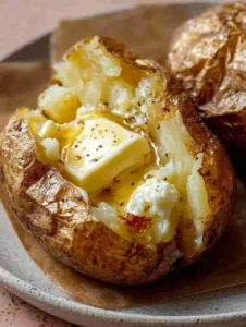 Quick and Easy Baked Potatoes in the Microwave