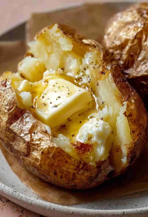 Quick Microwave Baked Potato Recipe Easy Microwave Baked Potatoes Fast Microwaved Baked Potatoes Best Microwave Baked Pota...