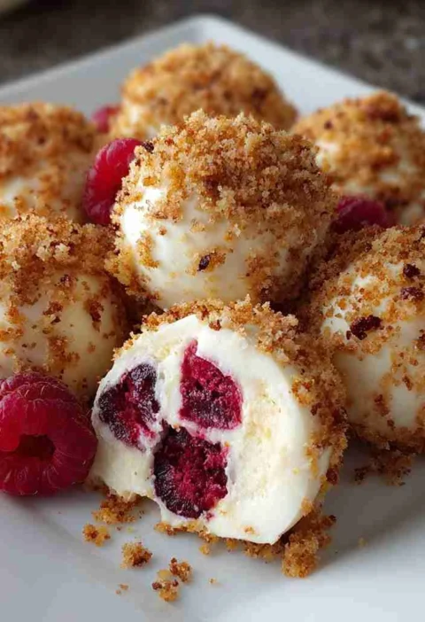 Raspberry Cheesecake Truffles