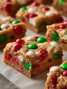 Santa’s Peanut Butter Cookie Bars for a Merry Holiday Treat