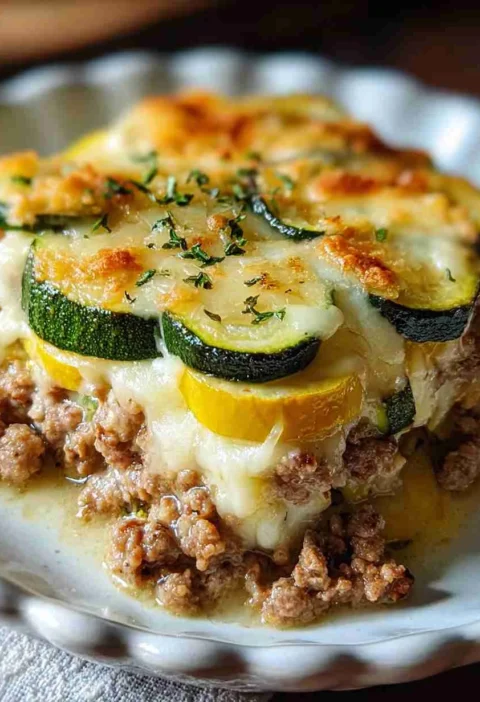 Savory Ground Turkey Zucchini Casserole Savory Ground Turkey Zucchini Casserole Cozy Nights
