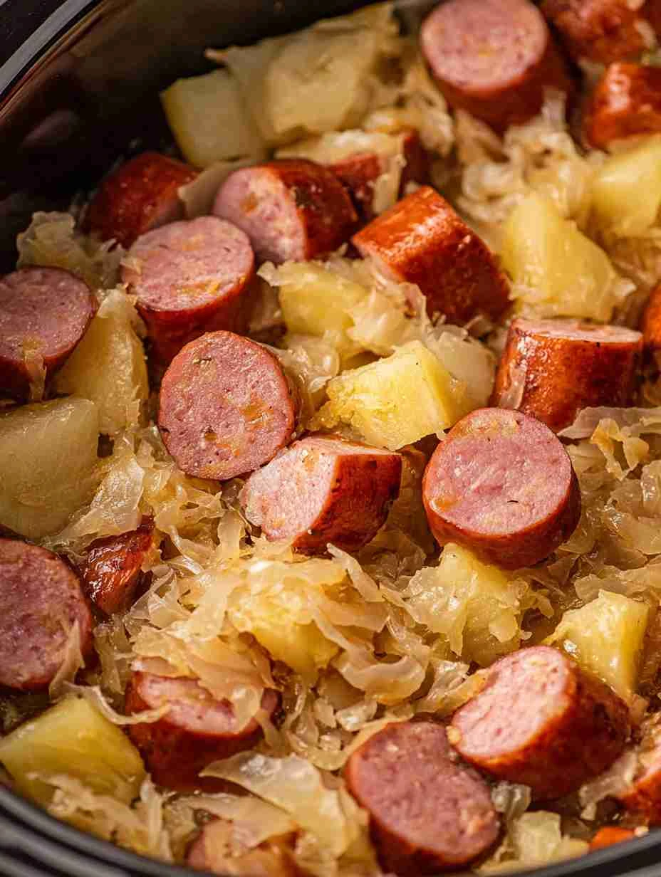 Slow Cooker Kielbasa And Sauerkraut Slow Cooker Kielbasa Sauerkraut