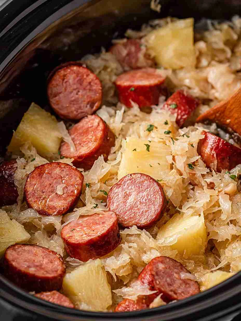 Slow Cooker Kielbasa And Sauerkraut Slow Cooker Kielbasa Sauerkraut
