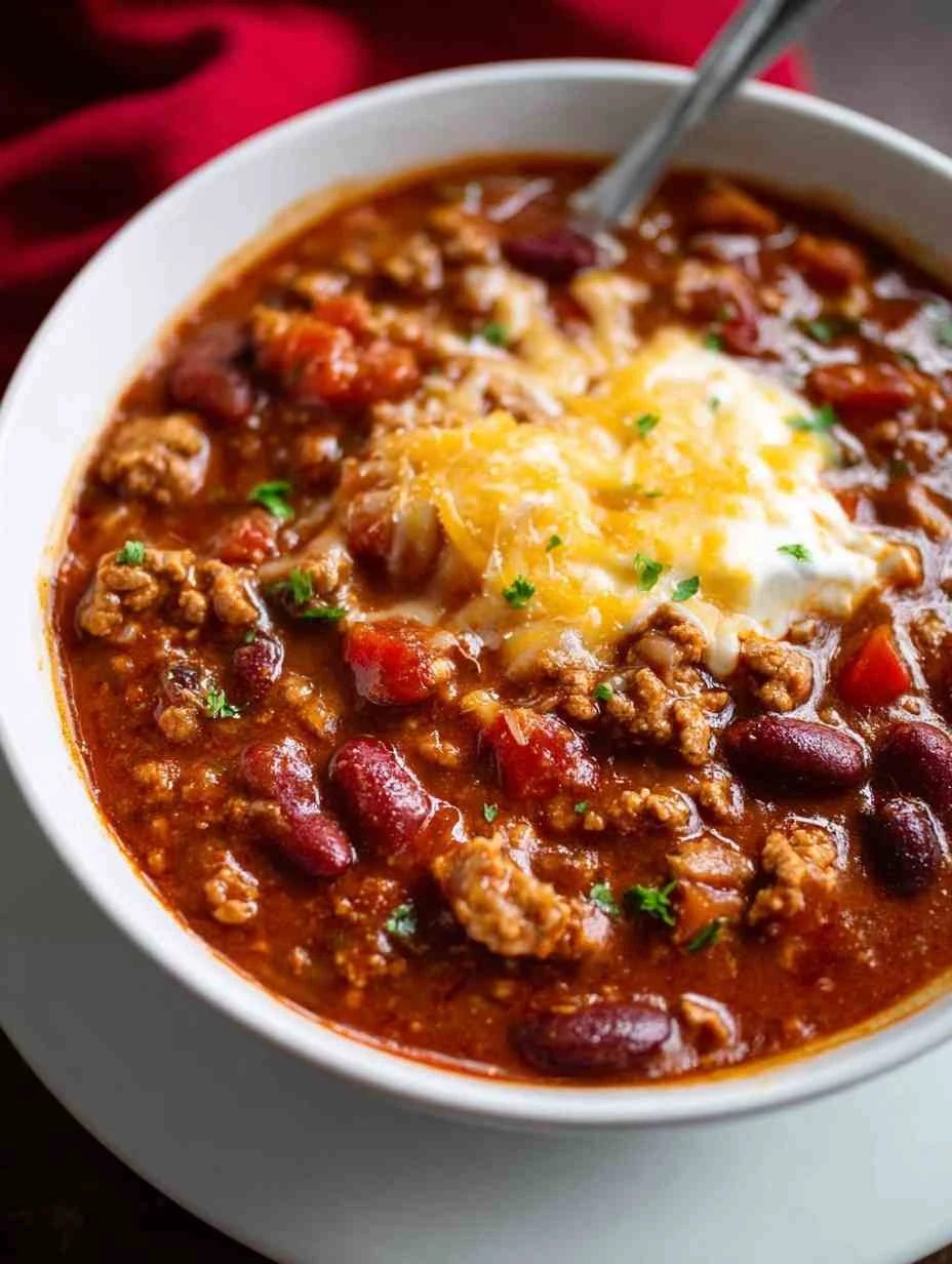 Slow Cooker Turkey Chili