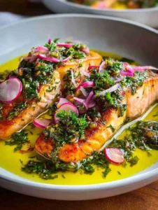 Slow Roasted Salmon with Citrus Salsa Verde: An Amazing Ultimate Recipe