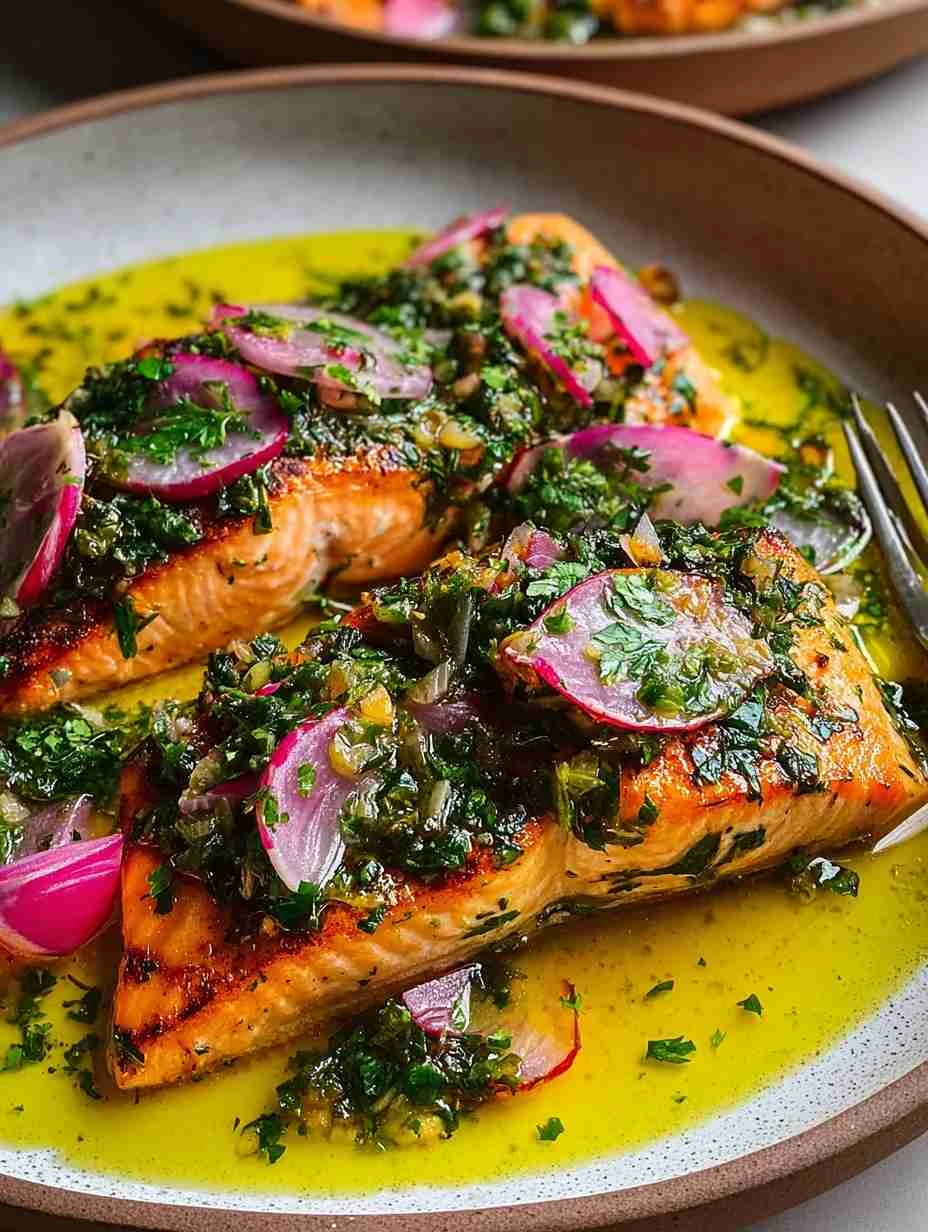 Slow Roasted Salmon Recipe Citrus Salsa Verde For Salmon Best Slow Roasted Salmon Homemade Citrus Salsa Verde Recipe Ultim...