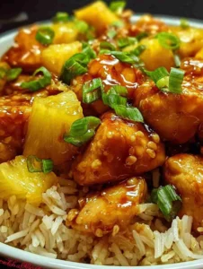 Sweet and Savory Pineapple Chicken and Rice