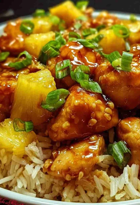 Sweet Savory Pineapple Chicken Recipe Easy Pineapple Chicken Rice Dish Best Tropical Chicken Dinner Ideas Healthy Sweet An...
