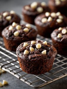 Double Chocolate Zucchini Muffins