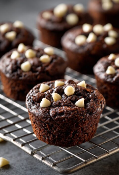 Best Double Chocolate Zucchini Muffins Recipe Healthy Double Chocolate Zucchini Muffins Gluten-free Double Chocolate Zucch...