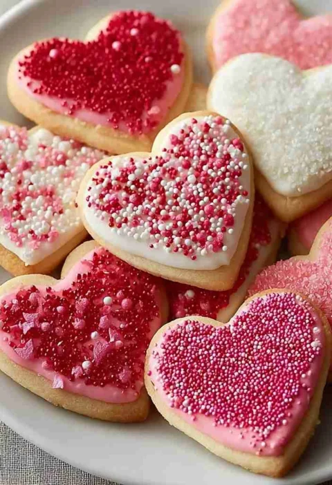 Valentines Day Heart Cookies