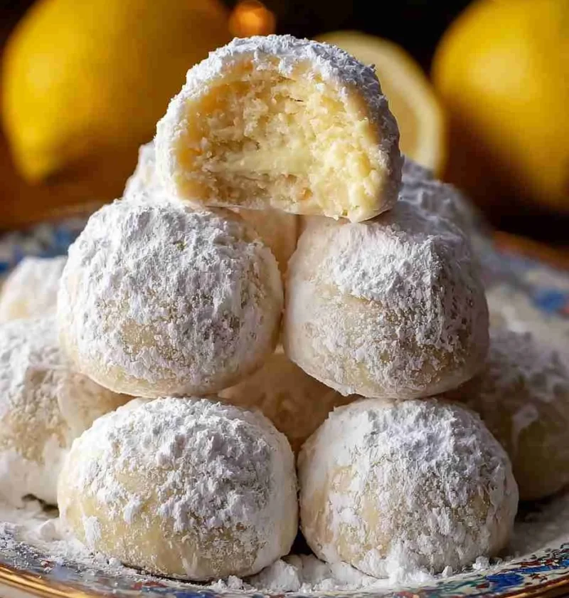 Zesty Lemon Cream Snowball Cookies Zesty Lemon Cream Snowball Cookies