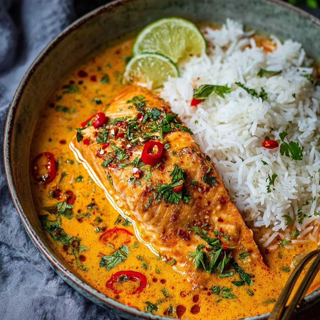 Minute Coconut Thai Salmon Curry Stressfree Dinners