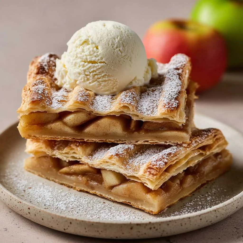 Apple Slab Pie with Puff Pastry