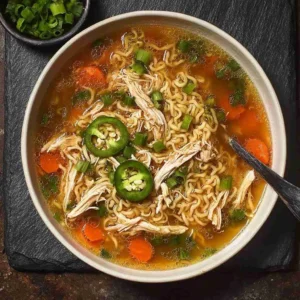 Aromatic Ginger Scallion Chicken Noodle Soup Recipe Guide