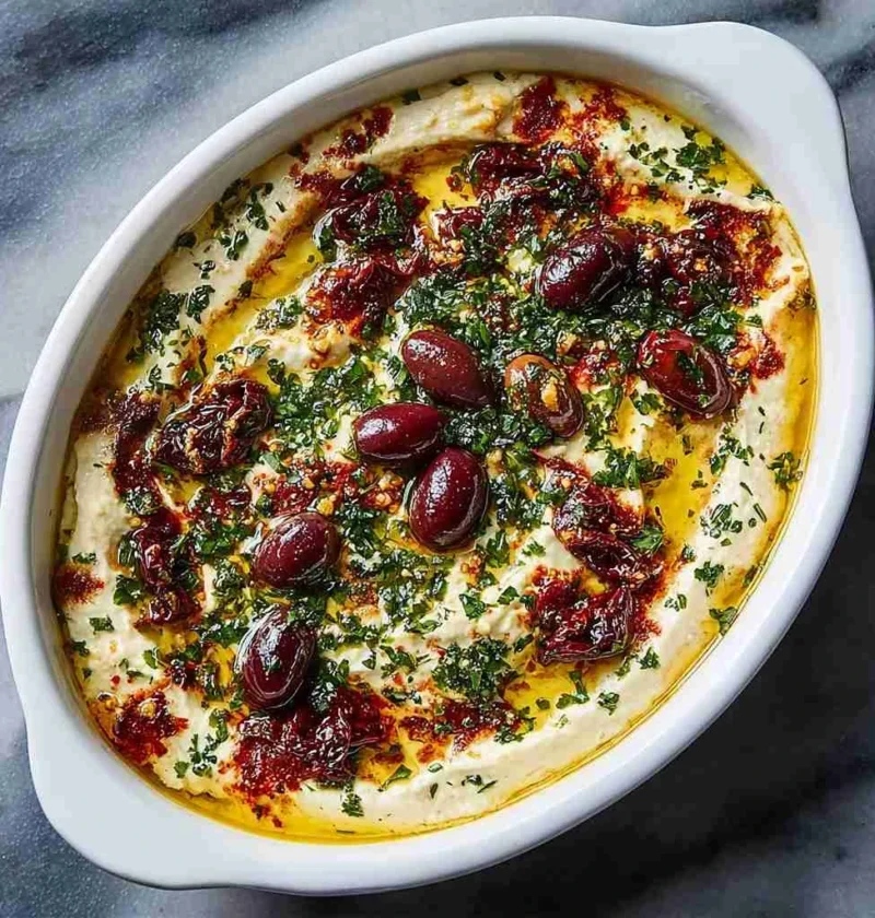 Baked Feta Olives Sundried Tomatoes Recipe