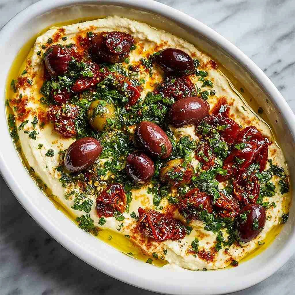 Baked Feta Olives Sundried Tomatoes Recipe