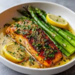 Lemon Butter Salmon with Crispy Potatoes and Roasted Broccoli Recipe