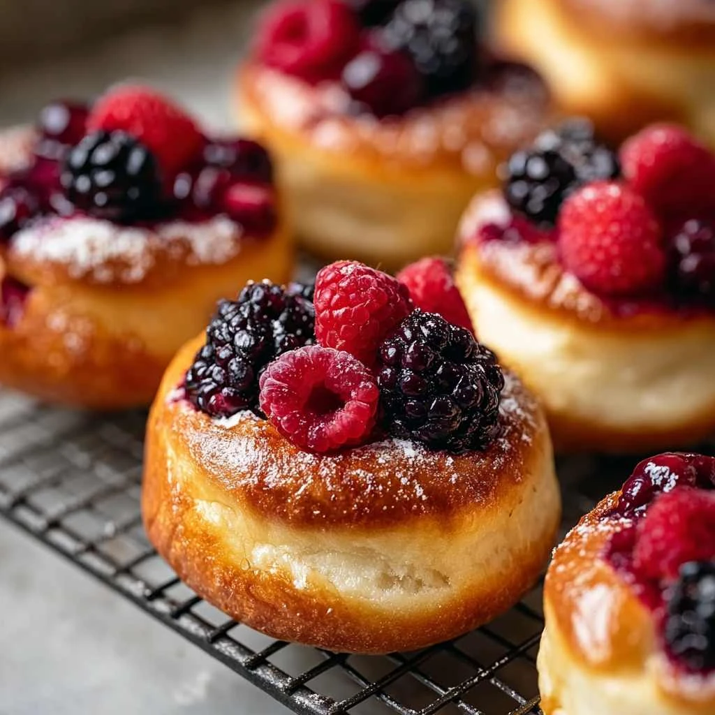 Berry Cheesecake Brioche Buns That Melt in Your Mouth