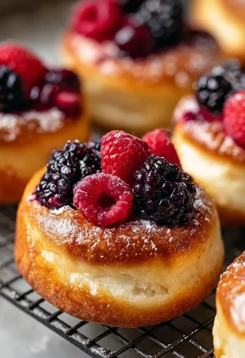 Berry Cheesecake Brioche Buns That Melt Your Mouth