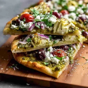 Best Mediterranean Flatbread Pizza
