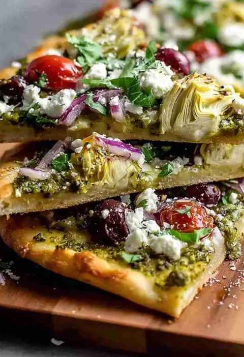 Mediterranean Flatbread Pizza