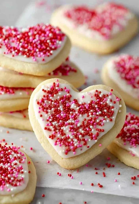 Nonalcohol Valentine Sugar Cookiesfestive Treat