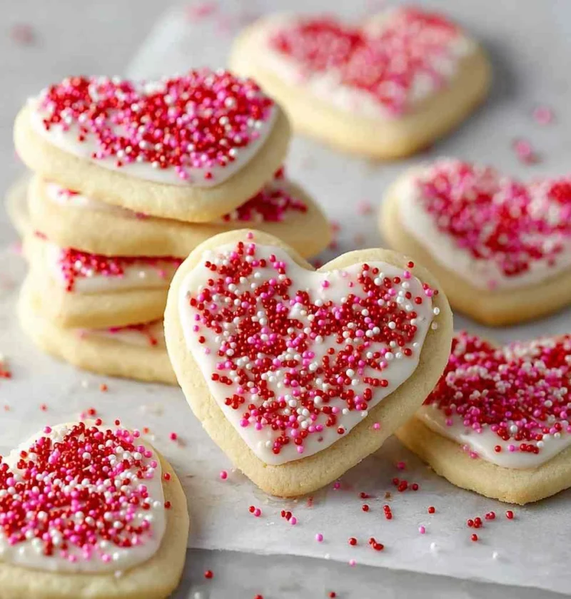 Nonalcohol Valentine Sugar Cookiesfestive Treat