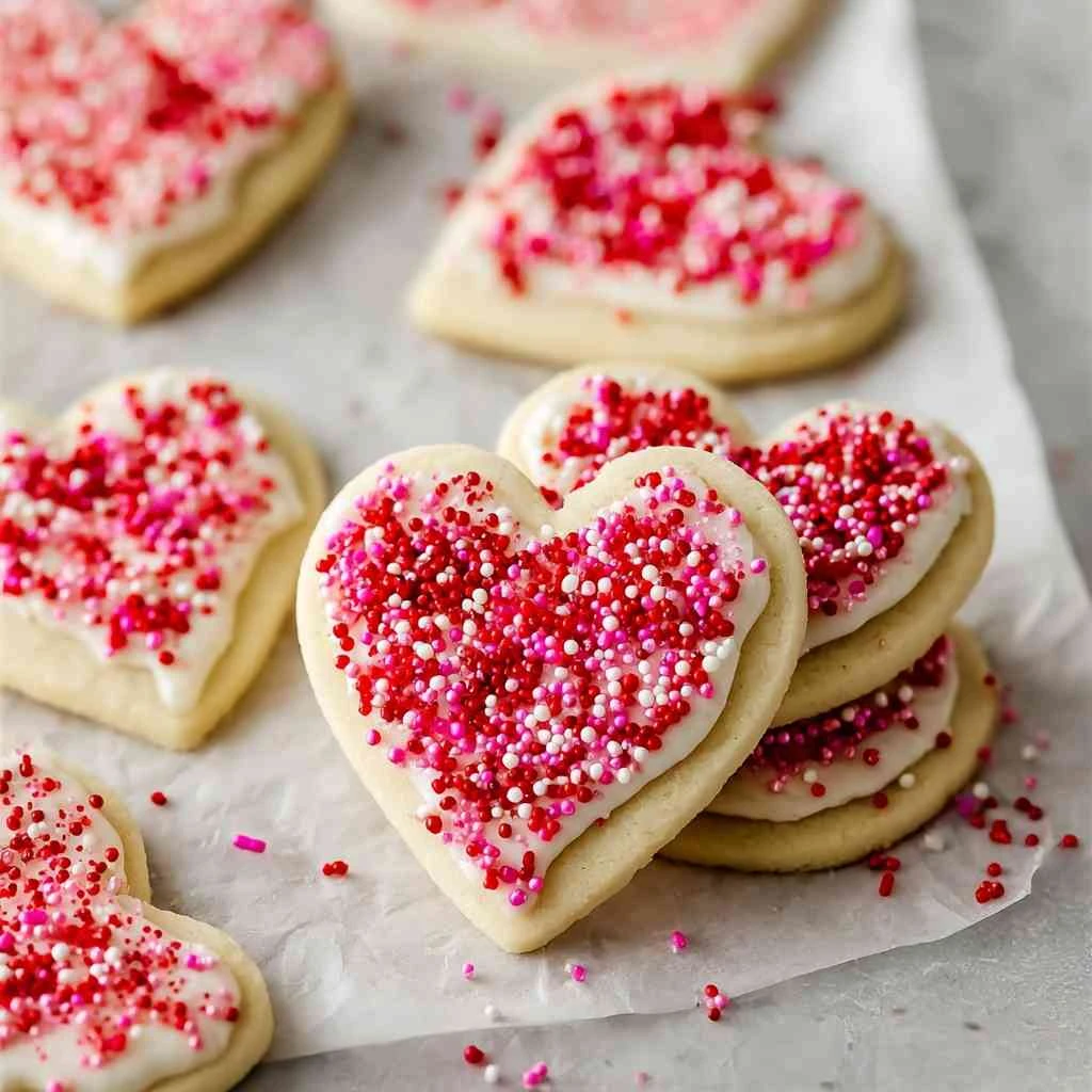 Nonalcohol Valentine Sugar Cookiesfestive Treat