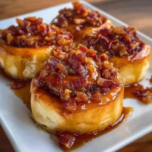 Bourbon Maple Bacon Cinnamon Rolls
