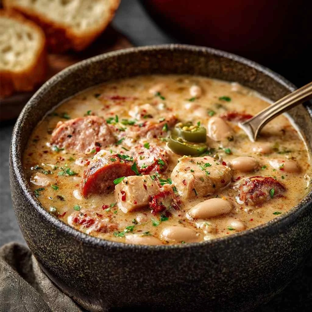 Cajun White Chicken Chili Comfort Food Kick