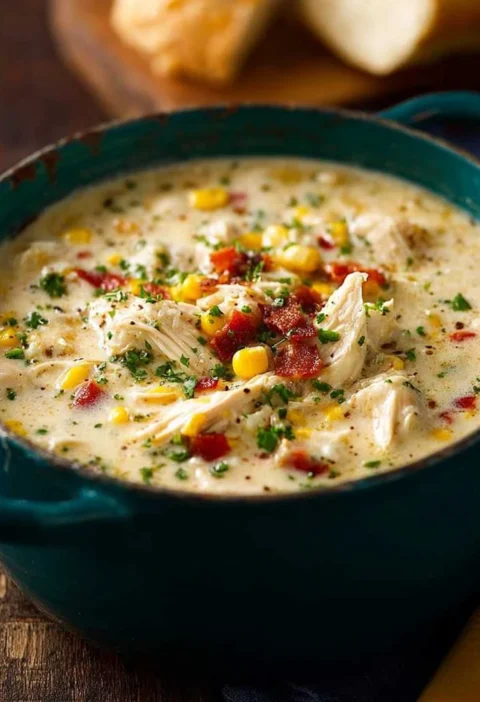 Chicken Corn Chowder Recipe Cozy Creamy Comfort Bowl
