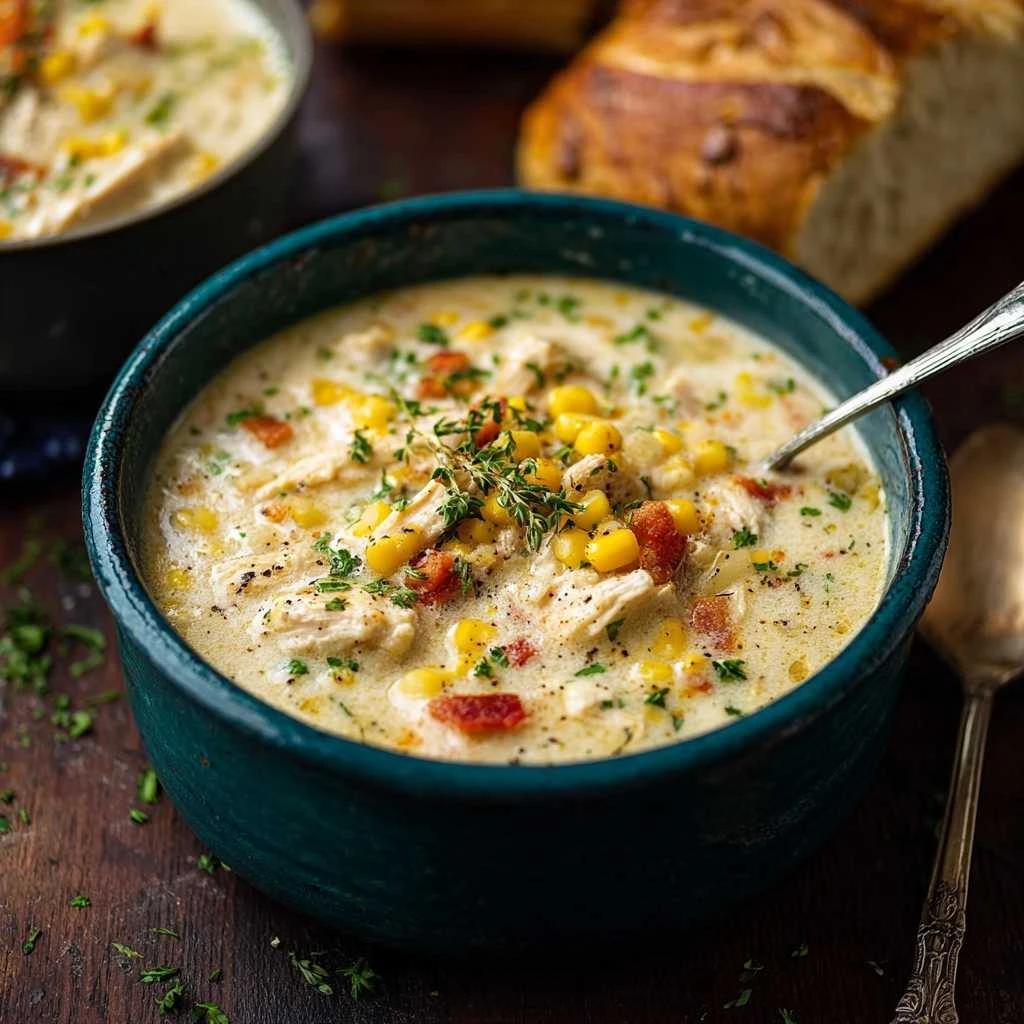 Chicken Corn Chowder Recipe Cozy Creamy Comfort Bowl