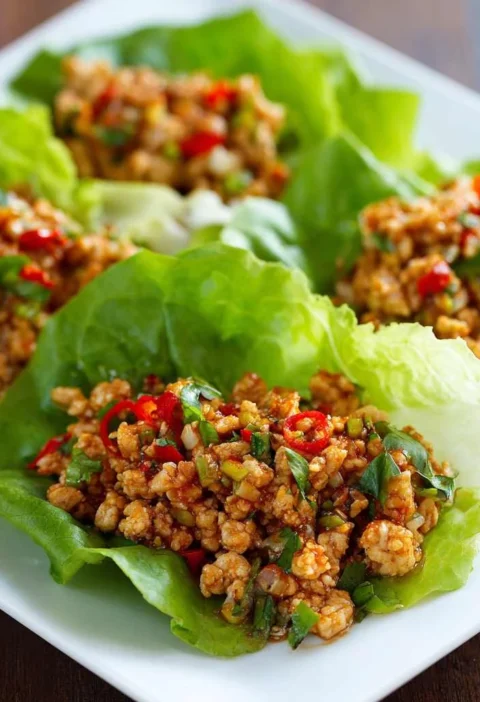 Chicken Lettuce Wraps Recipe Tasty Fresh