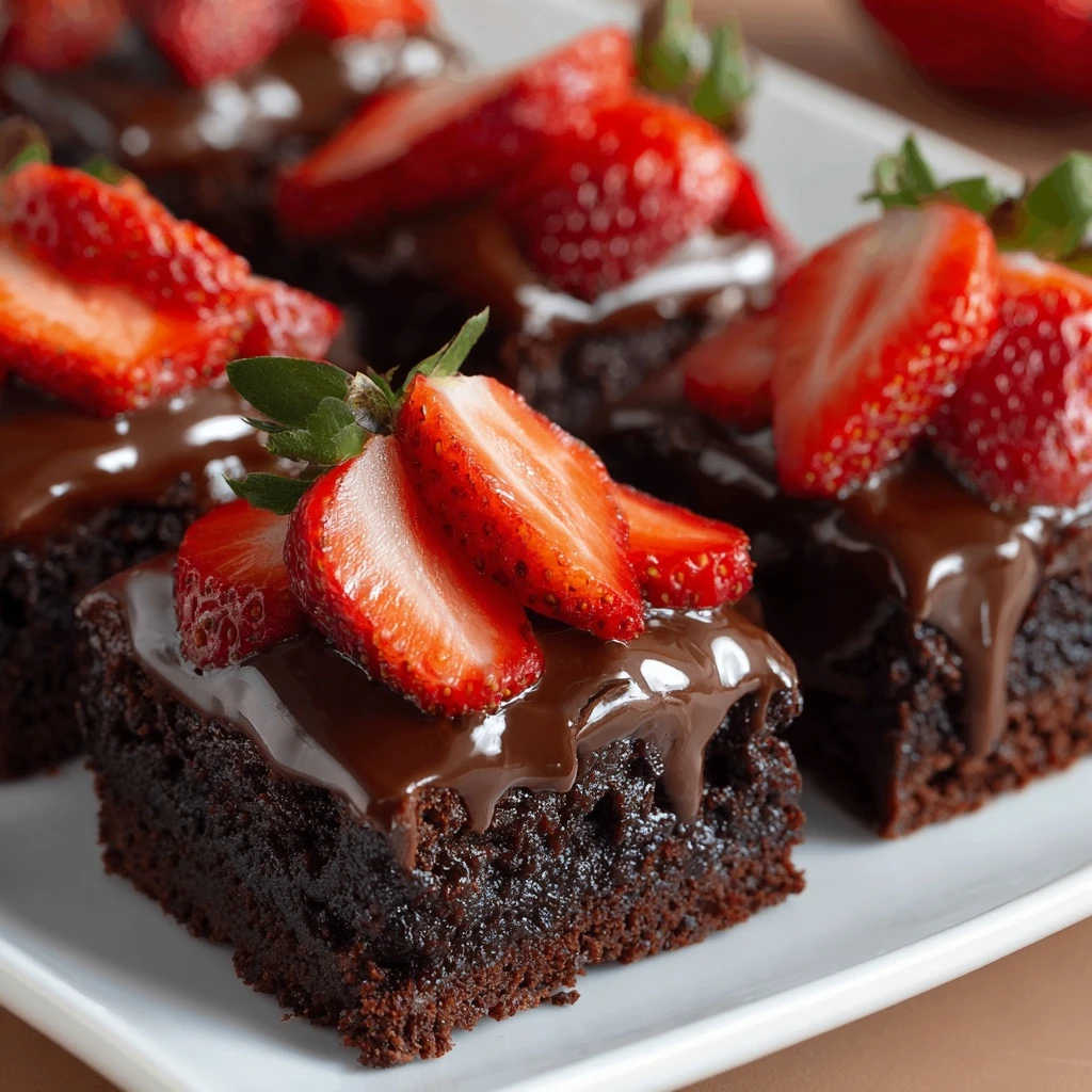 Chocolate Covered Strawberry Brownies Recipe