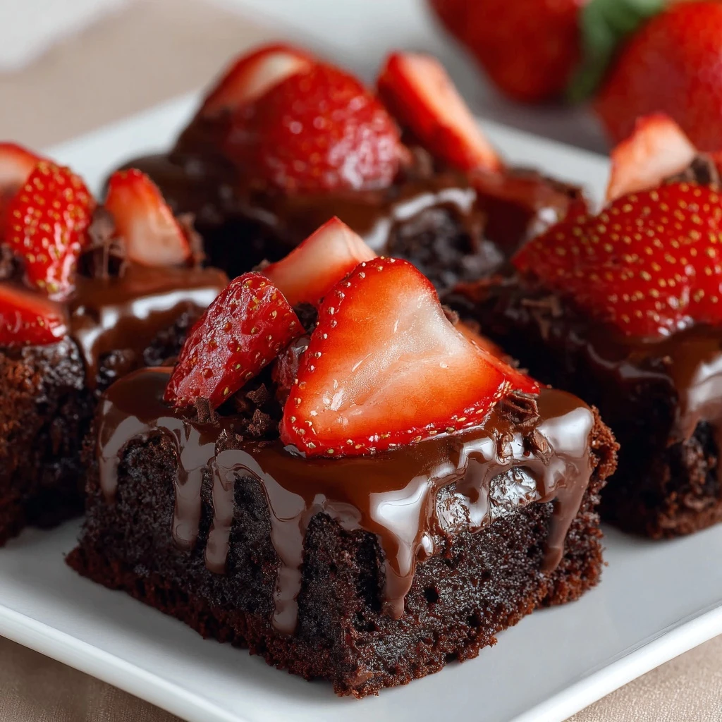Chocolate Covered Strawberry Brownies Recipe