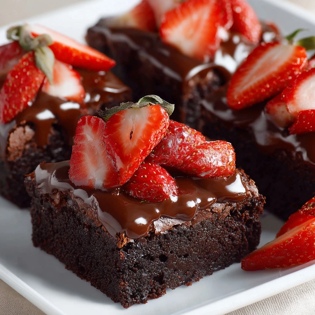 Chocolate Covered Strawberry Brownies Recipe
